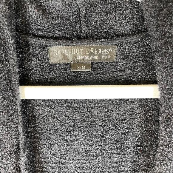 Barefoot Dreams Bamboo Chic Lite Black Calypso Wrap Cardigan 436 Small / Medium - Picture 5 of 8